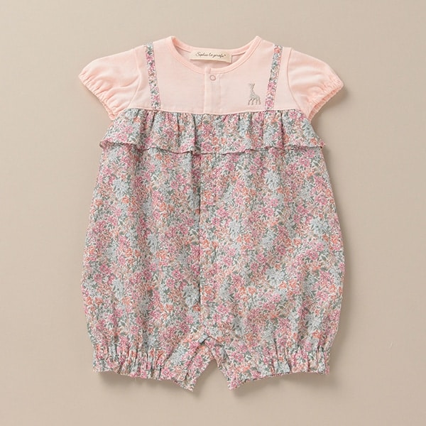 フラワーフリルショートオール【日本製】