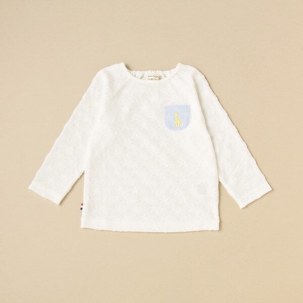 スタージャカード長袖Tシャツ【日本製】