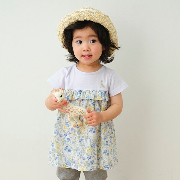 ボタニカルフラワーチュニック【日本製】