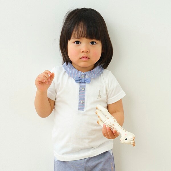 蝶ネクタイ付き半袖Tシャツ【日本製】