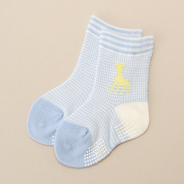 メッシュボーダークルーソックス【日本製】