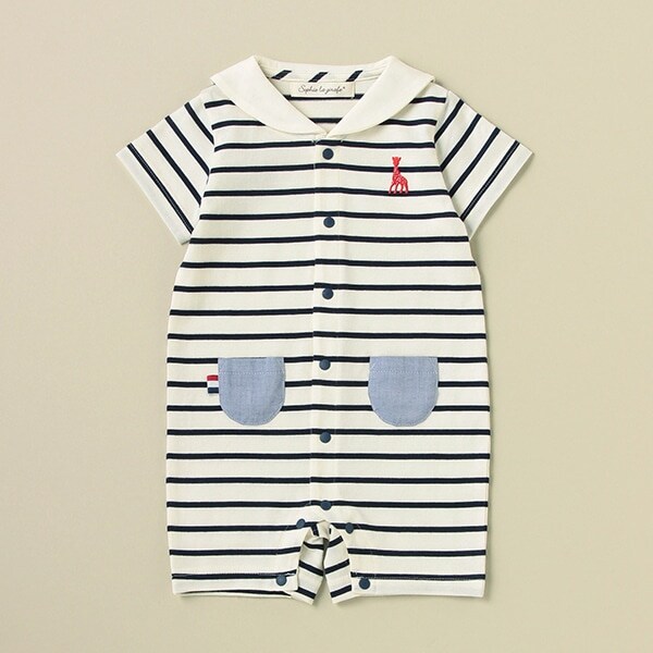 ボーダーセーラーショートオール【日本製】