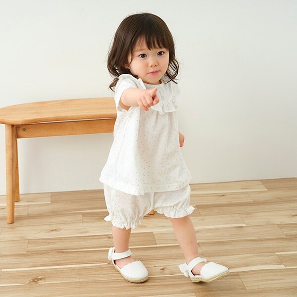 スターダストフリルベビースーツ【日本製】