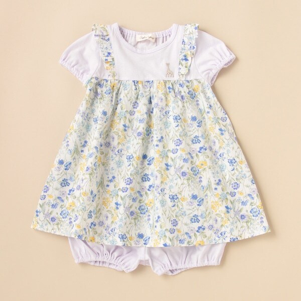 ボタニカルフラワーワンピーススーツ【日本製】