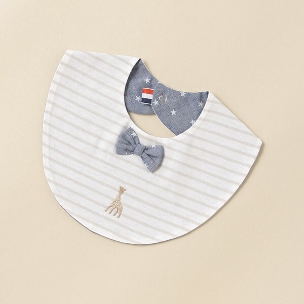 蝶ネクタイ衿風スタイ【日本製】