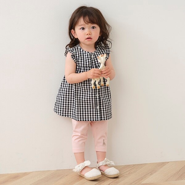 ウエストフリル7分丈レギンス【日本製】