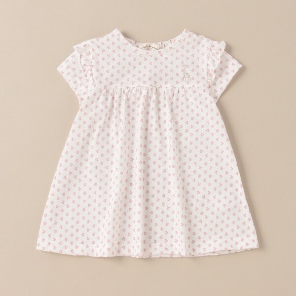 花柄天竺半袖Tシャツ【日本製】