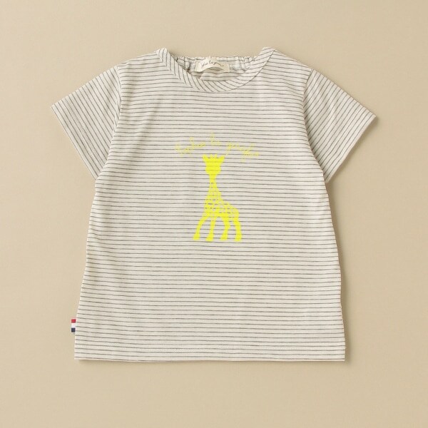 ソフィープリントボーダー半袖Tシャツ【日本製】