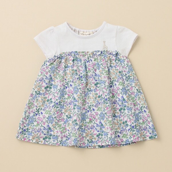 小花柄チュニック【日本製】