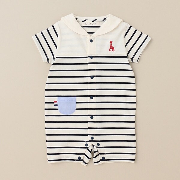 ボーダーセーラーショートオール【日本製】