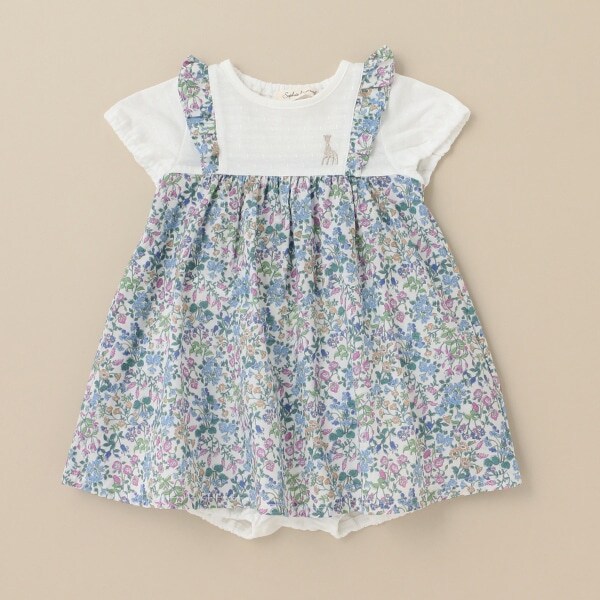 小花柄ワンピーススーツ【日本製】