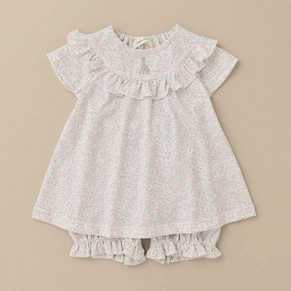 花柄Ptベビースーツ【日本製】