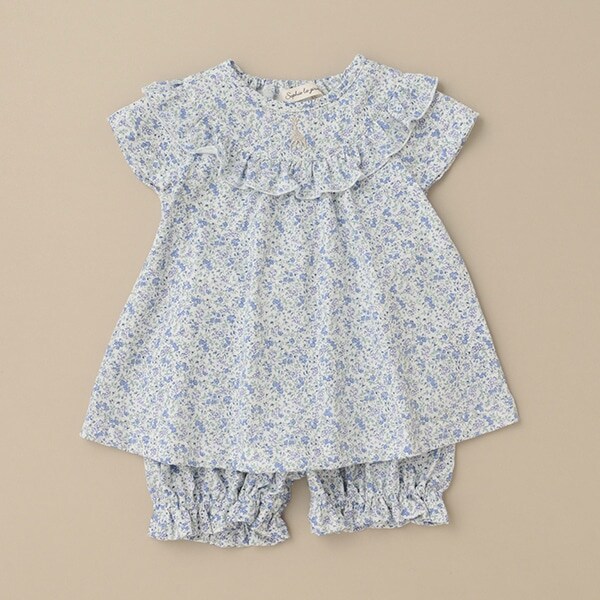 花柄Ptベビースーツ【日本製】