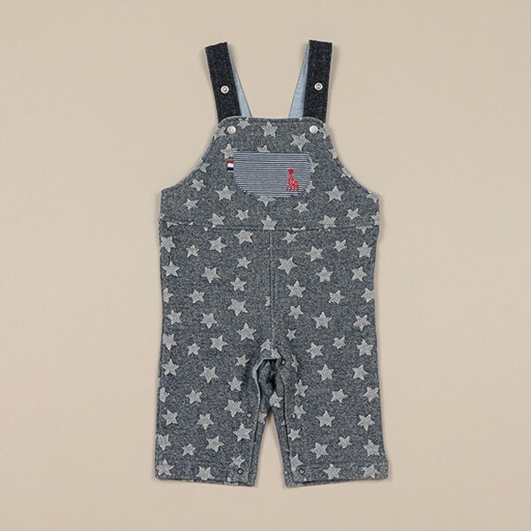 星柄ジャガードサロペット【日本製】