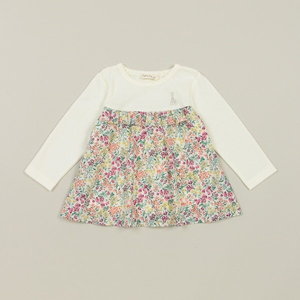 ドビー接結花柄チュニック【日本製】