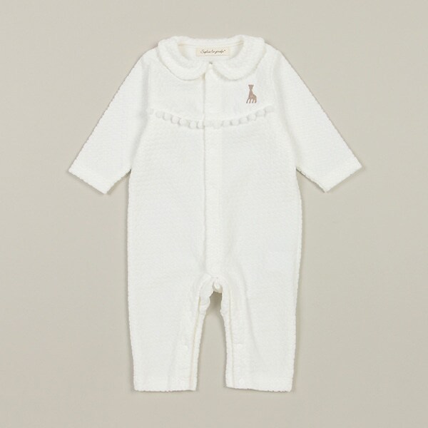 水玉ベロアカバーオール【日本製】