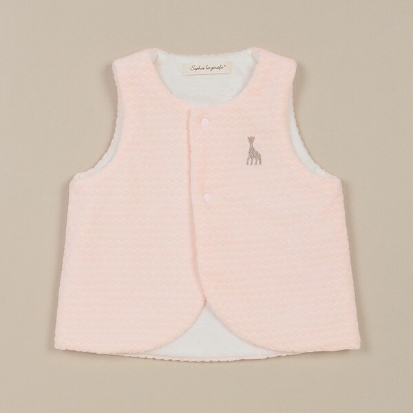 水玉ベロアベスト【日本製】