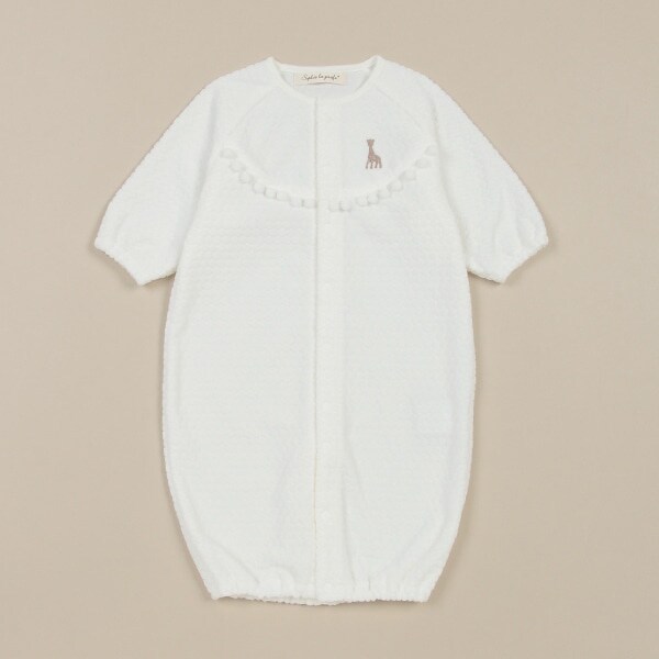 水玉ベロア2WAYオール【日本製】