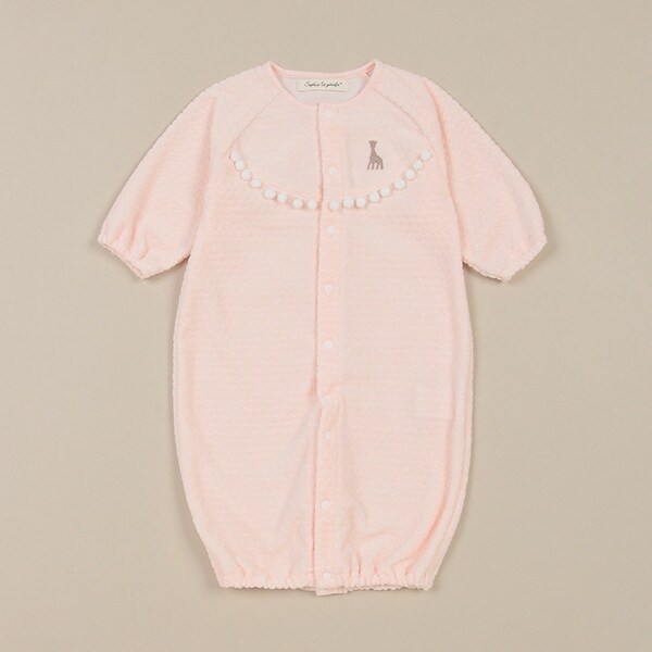 水玉ベロア2WAYオール【日本製】