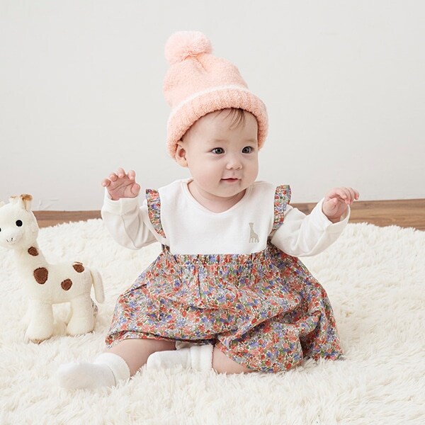 小花柄ベビースーツⅡ【日本製】