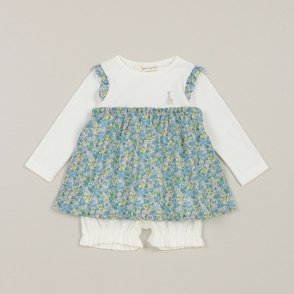 小花柄ベビースーツⅡ【日本製】