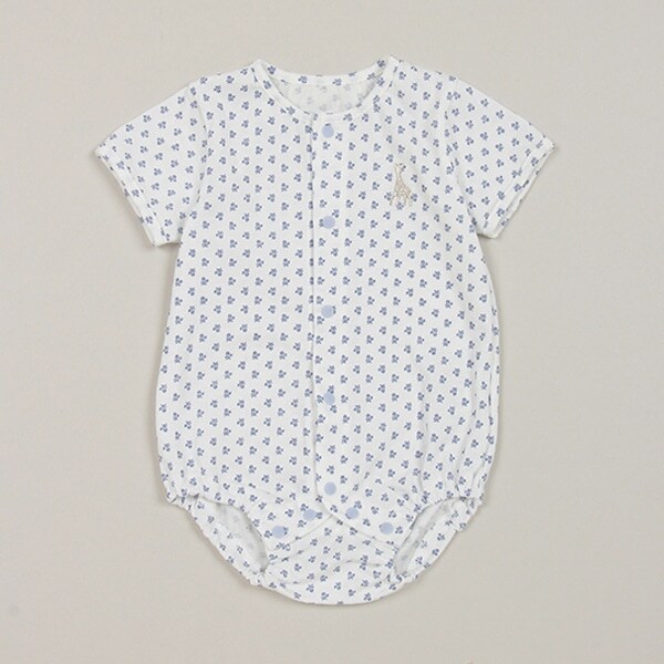 花柄天竺ボディスーツ【日本製】