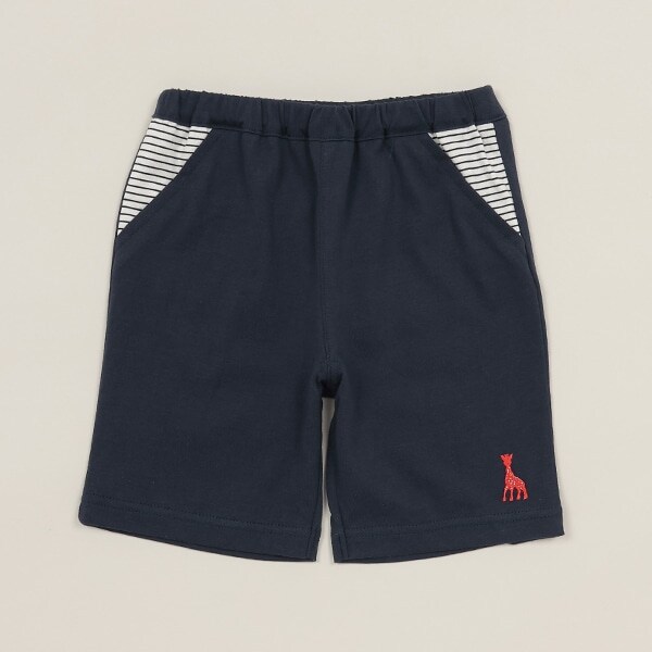 ボーダーポケットハーフパンツ【日本製】