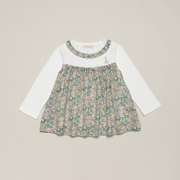 ブライトスムース花柄チュニック