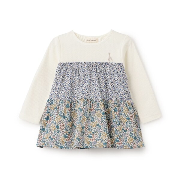 ドビー接結花柄チュニック