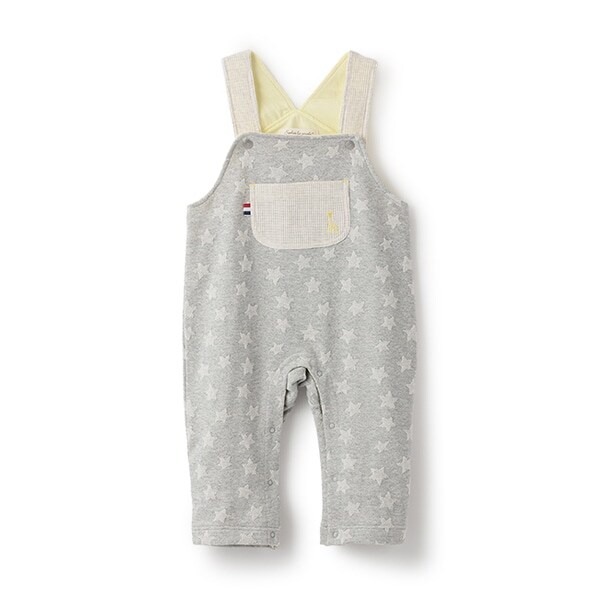 星柄ジャカードサロペット