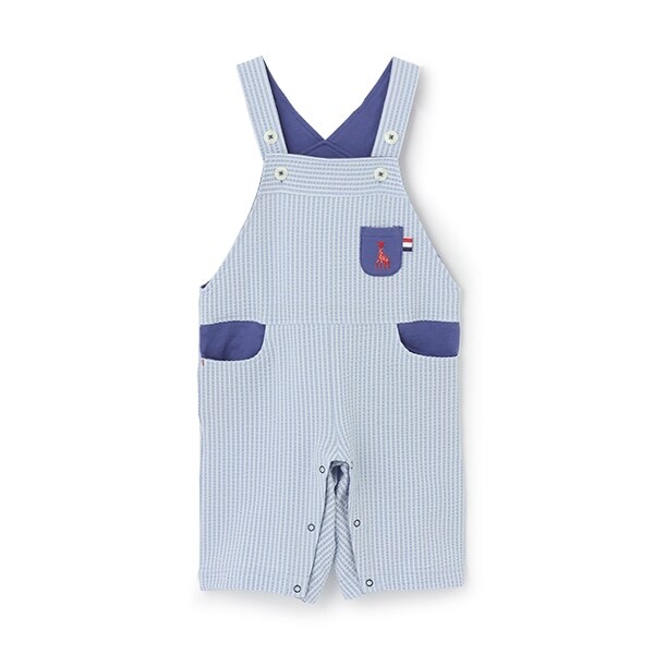 サッカーストライプサロペット