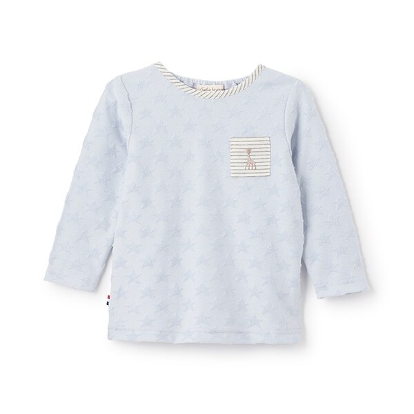 スタージャカード長袖Tシャツ