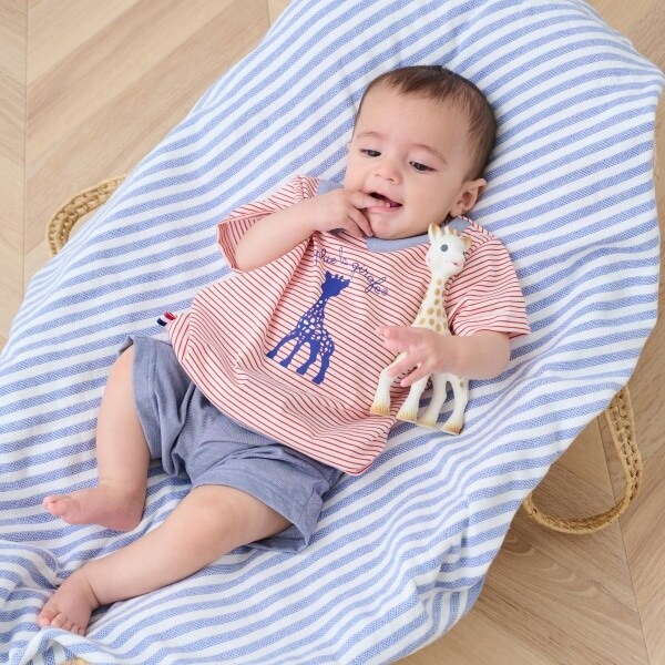 プリントボーダー半袖スーツ【日本製】