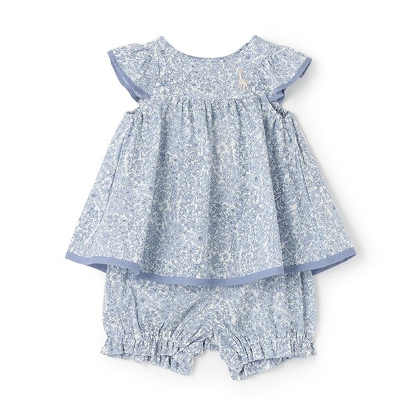 小花柄ベビース-ツ【日本製】