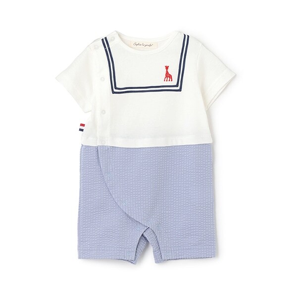 ニットサッカーショートオール【日本製】