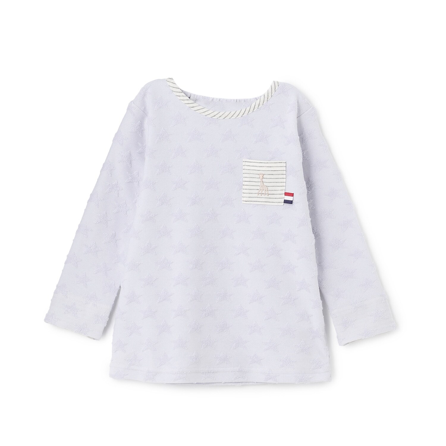 スタージャカード長袖Tシャツ【日本製】