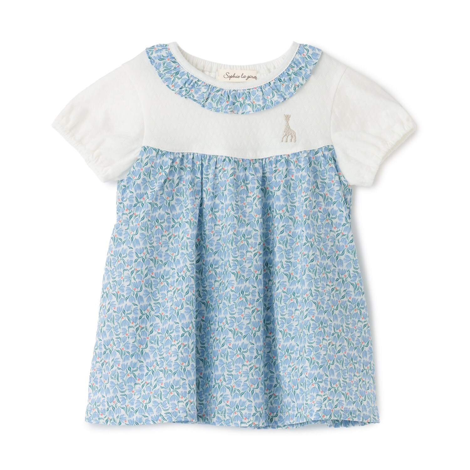 花柄半袖チュニック【日本製】