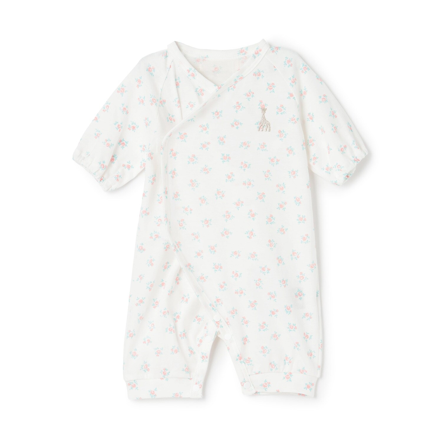 花柄プリントNEWBORNウェア【日本製】