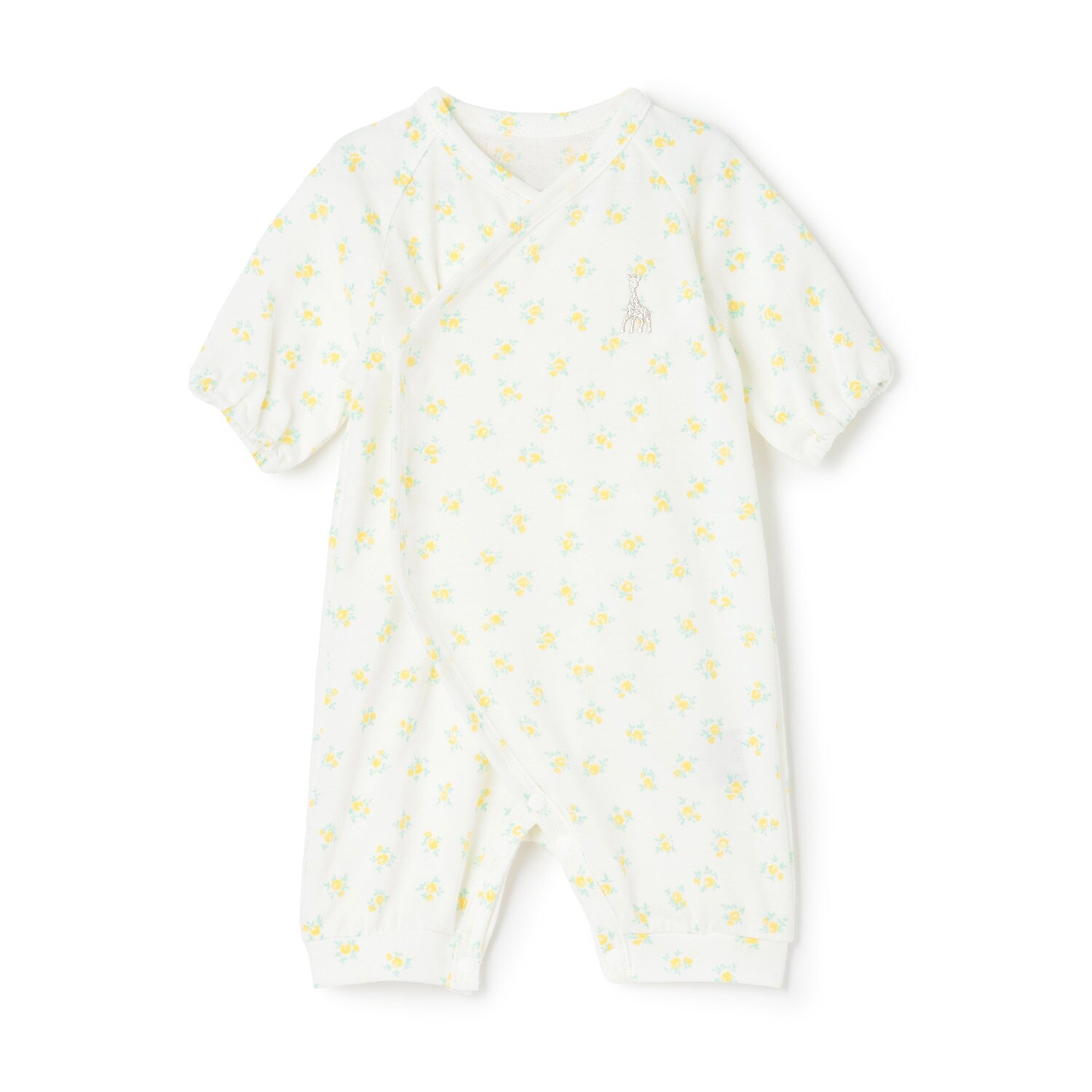 花柄プリントNEWBORNウェア【日本製】