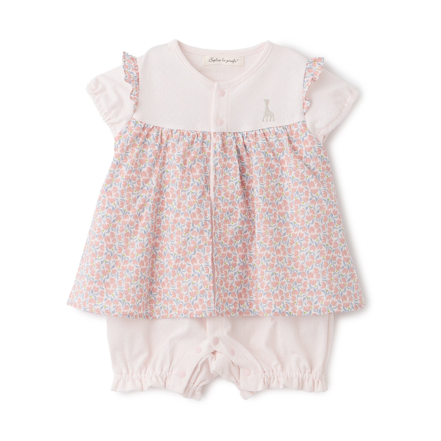 花柄ショートオール【日本製】