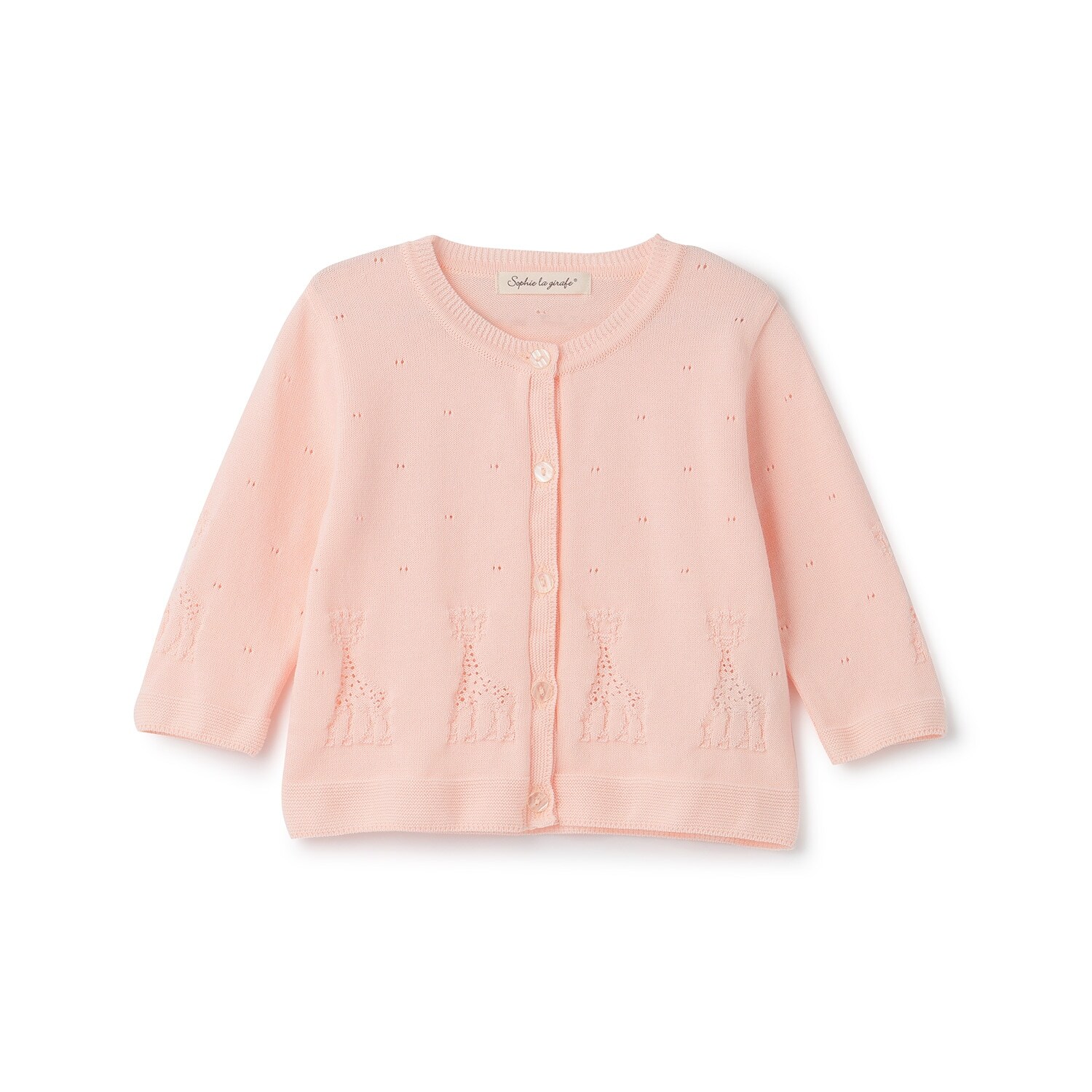 透かし編みカーディガン