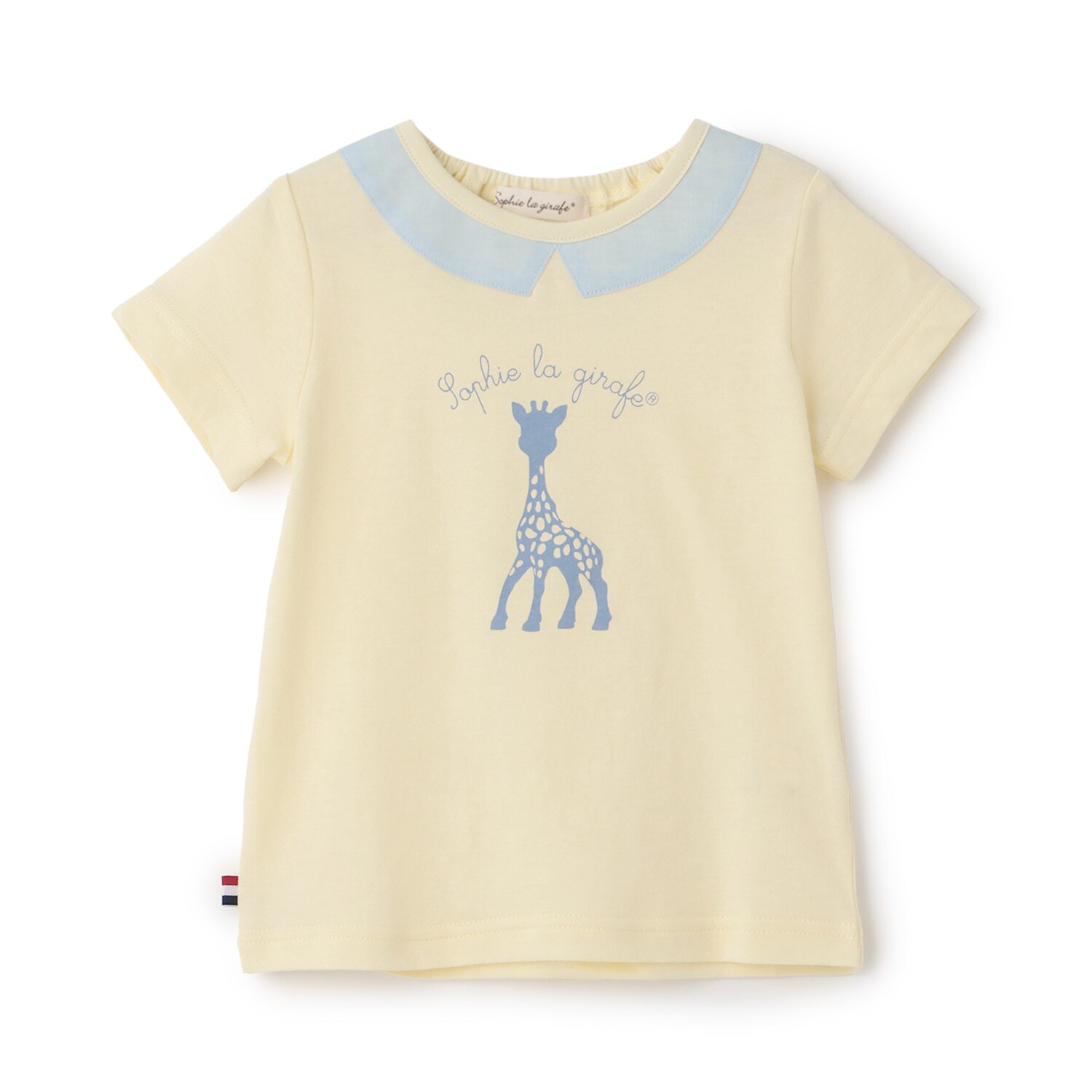 衿つきソフィプリント半袖Tシャツ【日本製】