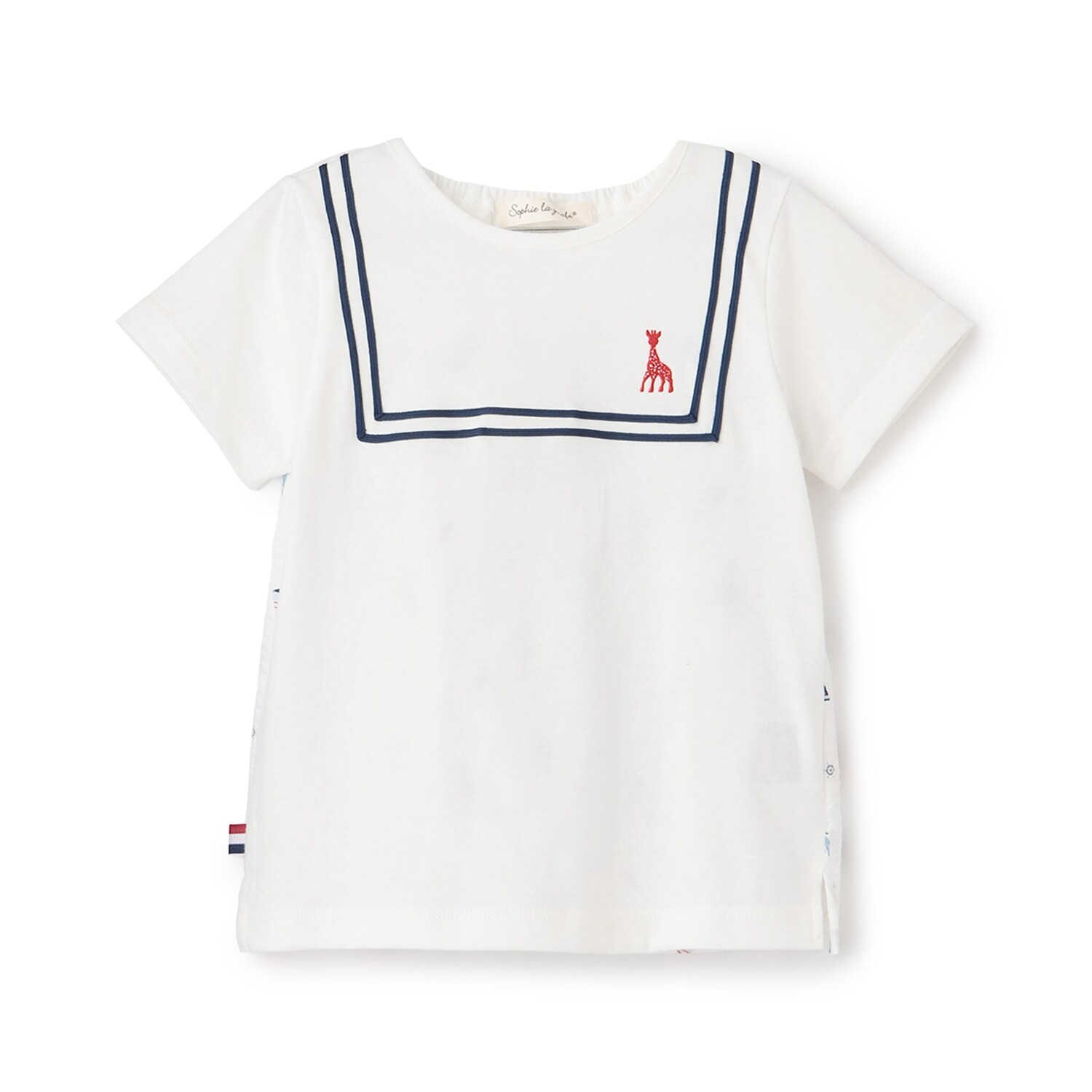 ヨット柄サッカー切り替え半袖Tシャツ【日本製】