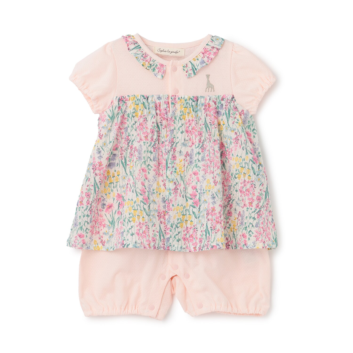 リップル花柄ショートオール