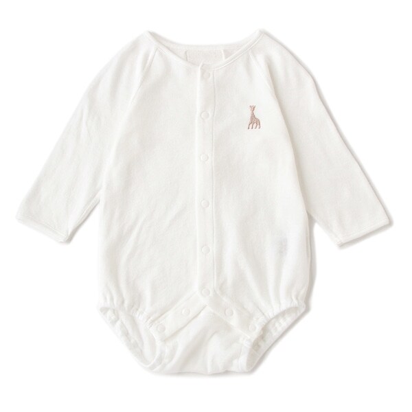 スマイルコットン ふんわり長袖ボディスーツ【日本製】