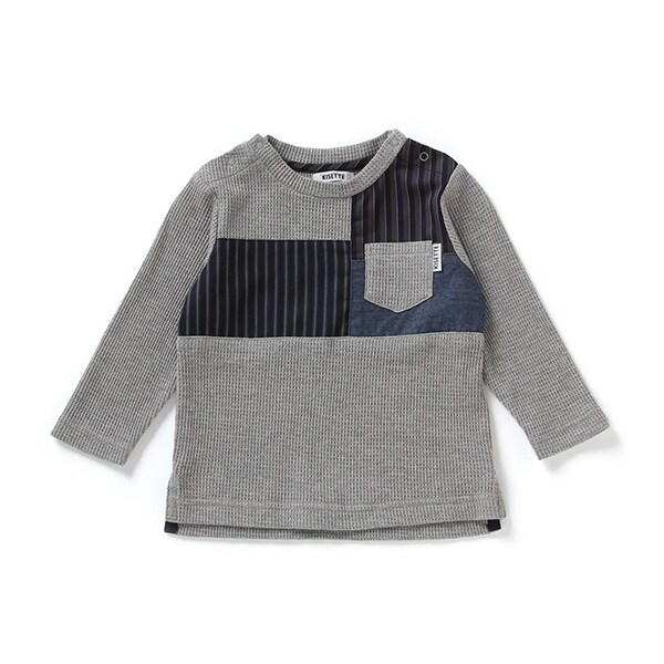 【KISETTE】 ワッフル長袖TEE【日本製】