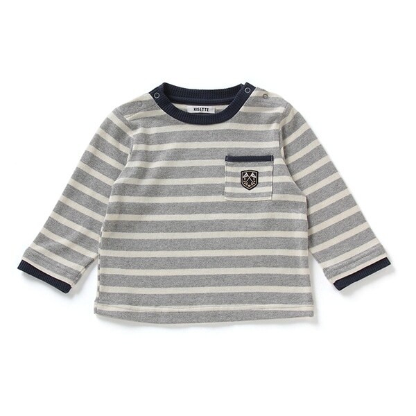 【KISETTE】 ボーダー長袖TEE【日本製】