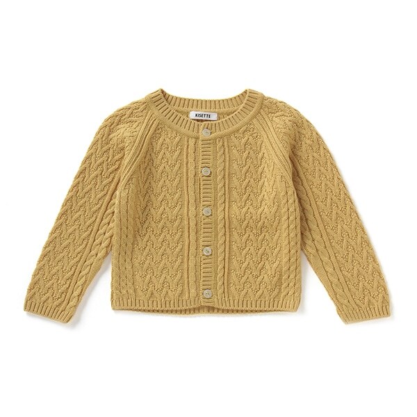 【KISETTE】 アラン編みカーディガン【日本製】