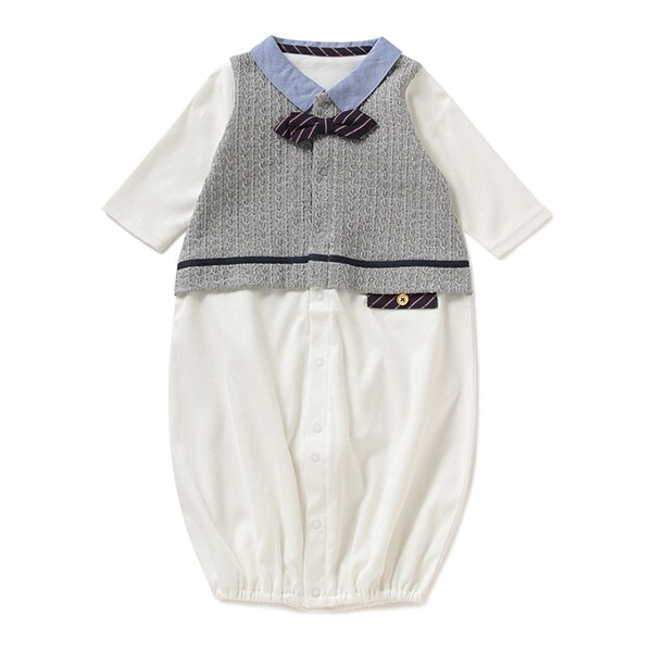 【KISETTE】 ケーブルベスト風兼用ドレス【日本製】