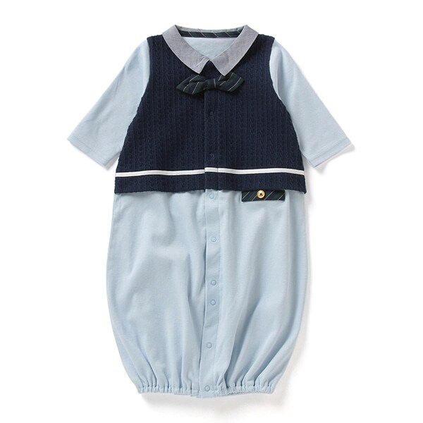 【KISETTE】 ケーブルベスト風兼用ドレス【日本製】